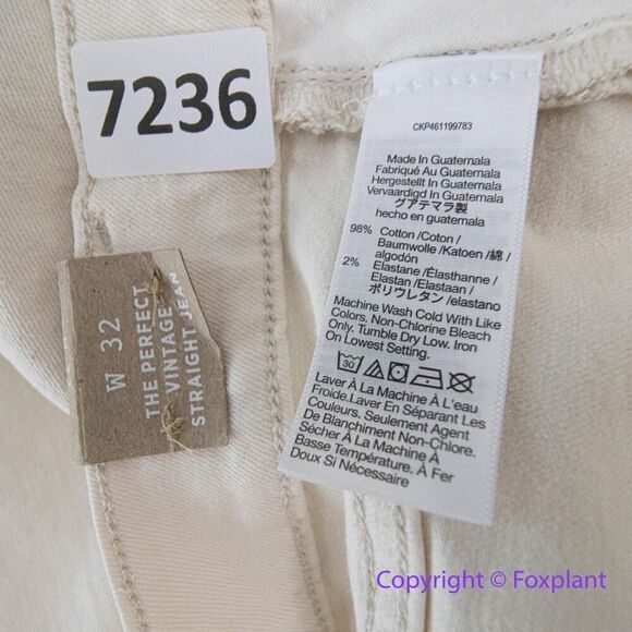 NEW Madewell The Perfect Vintage Straight Jean‎ in Vintage Canvas Wash, 32.NG254 - Picture 12 of 13